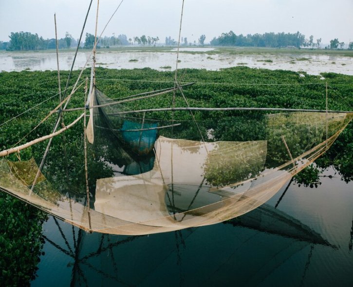 ঐতিহ্যবাহী মাছ ধরার দৃশ্য